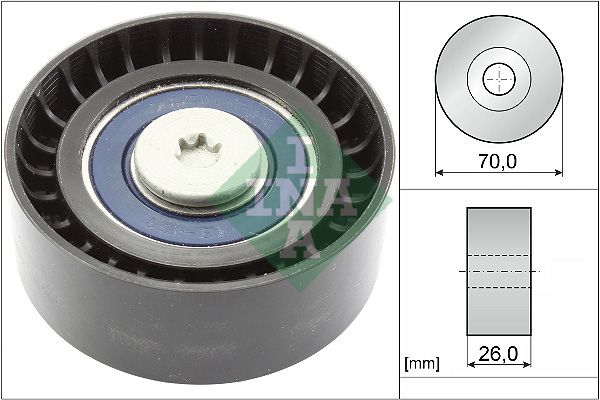 Schaeffler INA 532 0595 10 Deflection/Guide Pulley, V-ribbed belt
