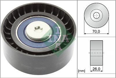 Deflection/Guide Pulley, V-ribbed belt Schaeffler INA 532 0595 10