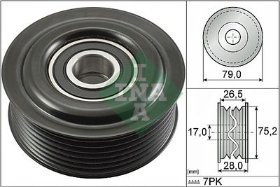 Deflection/Guide Pulley, V-ribbed belt Schaeffler INA 532 0609 10