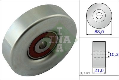 Deflection/Guide Pulley, V-ribbed belt Schaeffler INA 532 0618 10