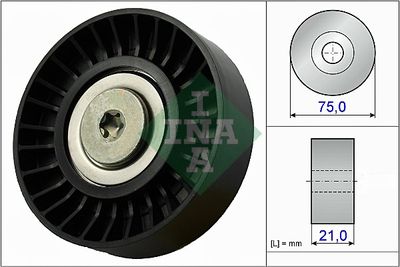 Deflection/Guide Pulley, V-ribbed belt Schaeffler INA 532 0647 10