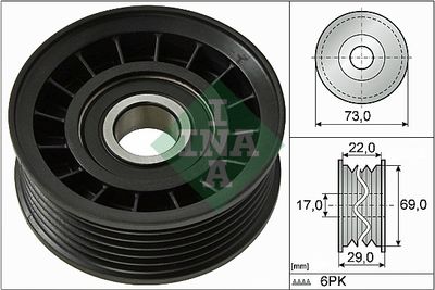 Deflection/Guide Pulley, V-ribbed belt Schaeffler INA 532 0649 10