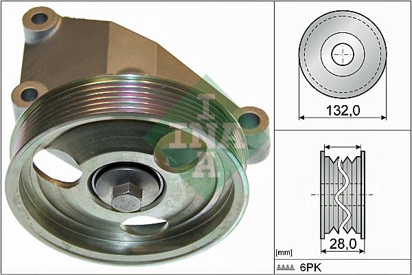 Schaeffler INA 532 0650 10 Deflection/Guide Pulley, V-ribbed belt
