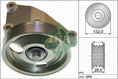 Deflection/Guide Pulley, V-ribbed belt Schaeffler INA 532 0650 10
