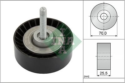 Deflection/Guide Pulley, V-ribbed belt Schaeffler INA 532 0652 10
