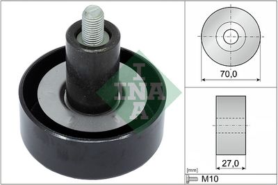 Deflection/Guide Pulley, V-ribbed belt Schaeffler INA 532 0657 10