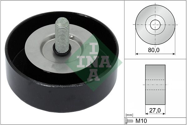 Schaeffler INA 532 0658 10 Deflection/Guide Pulley, V-ribbed belt