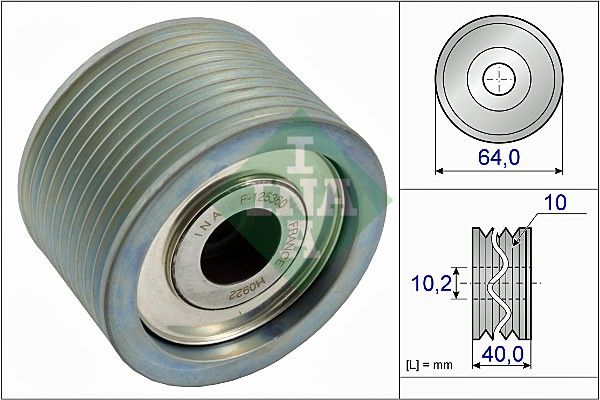 Schaeffler INA 532 0662 10 Deflection/Guide Pulley, V-ribbed belt
