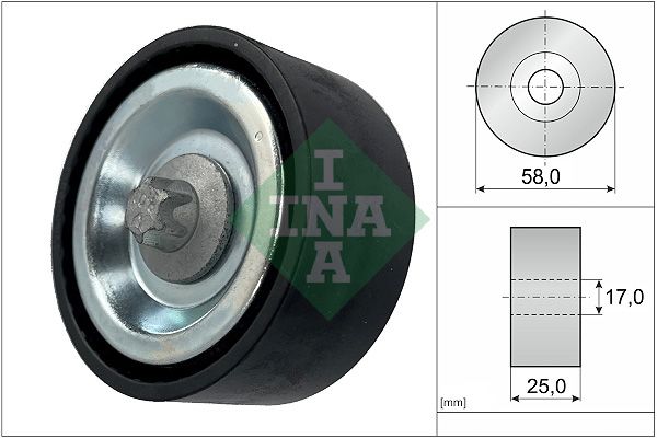 Schaeffler INA 532 0669 10 Deflection/Guide Pulley, V-ribbed belt