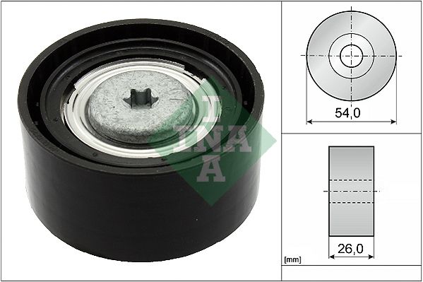 Schaeffler INA 532 0672 10 Deflection/Guide Pulley, V-ribbed belt