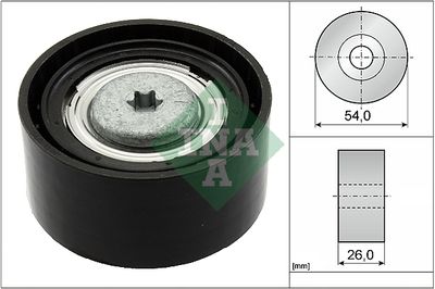 Deflection/Guide Pulley, V-ribbed belt Schaeffler INA 532 0672 10