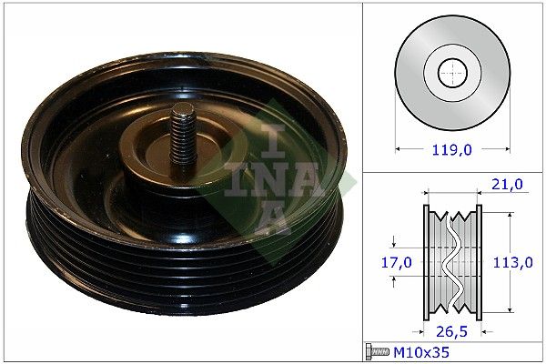 Schaeffler INA 532 0695 10 Deflection/Guide Pulley, V-ribbed belt