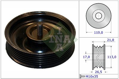 Deflection/Guide Pulley, V-ribbed belt Schaeffler INA 532 0695 10