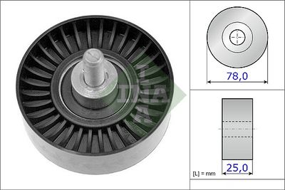 Deflection/Guide Pulley, V-ribbed belt Schaeffler INA 532 0705 10