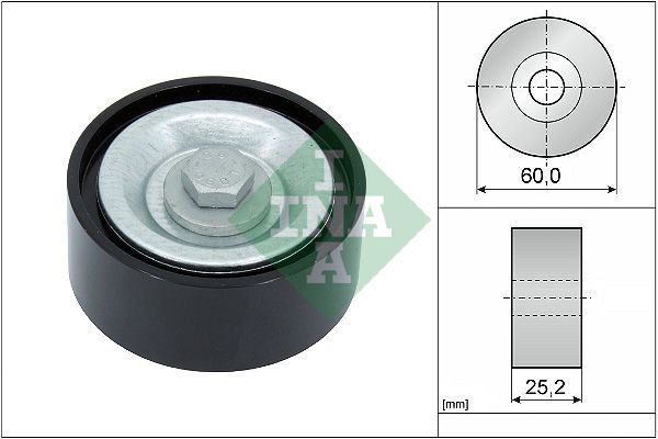 Schaeffler INA 532 0715 10 Deflection/Guide Pulley, V-ribbed belt