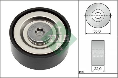 Deflection/Guide Pulley, V-ribbed belt Schaeffler INA 532 0720 10