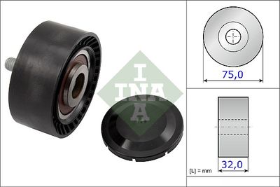 Deflection/Guide Pulley, V-ribbed belt Schaeffler INA 532 0722 10