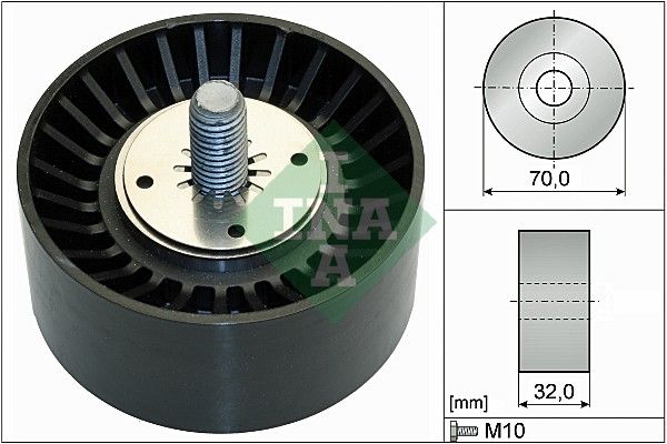 Schaeffler INA 532 0735 10 Deflection/Guide Pulley, V-ribbed belt