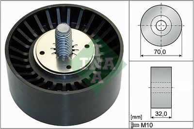 Deflection/Guide Pulley, V-ribbed belt Schaeffler INA 532 0735 10
