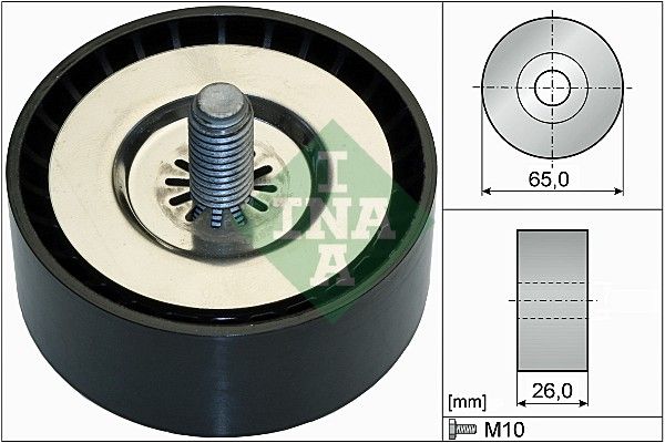 Schaeffler INA 532 0736 10 Deflection/Guide Pulley, V-ribbed belt