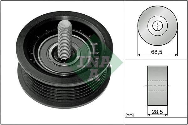 Schaeffler INA 532 0745 10 Deflection/Guide Pulley, V-ribbed belt