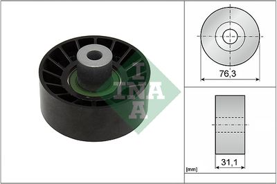Deflection/Guide Pulley, V-ribbed belt Schaeffler INA 532 0776 10