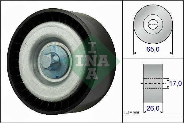 Schaeffler INA 532 0777 10 Deflection/Guide Pulley, V-ribbed belt