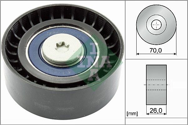 Schaeffler INA 532 0779 10 Deflection/Guide Pulley, V-ribbed belt