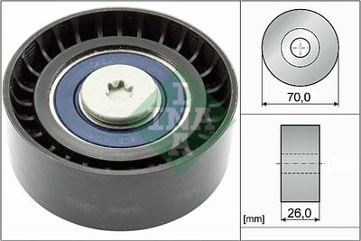 Deflection/Guide Pulley, V-ribbed belt Schaeffler INA 532 0779 10