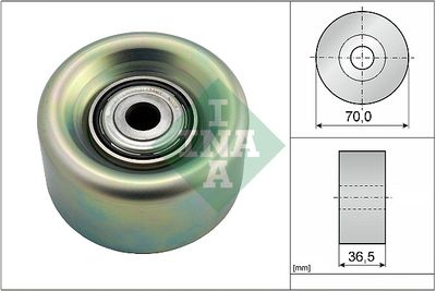 Deflection/Guide Pulley, V-ribbed belt Schaeffler INA 532 0780 10