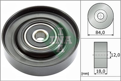 Deflection/Guide Pulley, V-ribbed belt Schaeffler INA 532 0785 10