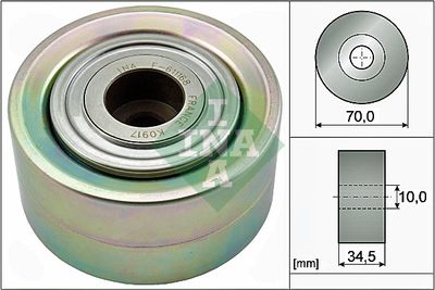 Deflection/Guide Pulley, V-ribbed belt Schaeffler INA 532 0787 10