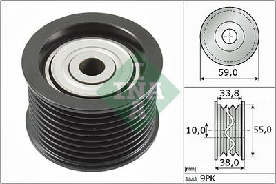 Deflection/Guide Pulley, V-ribbed belt Schaeffler INA 532 0791 10