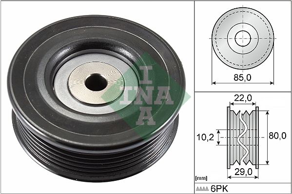 Schaeffler INA 532 0799 10 Deflection/Guide Pulley, V-ribbed belt