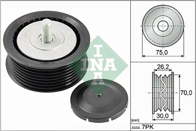 Deflection/Guide Pulley, V-ribbed belt Schaeffler INA 532 0800 10