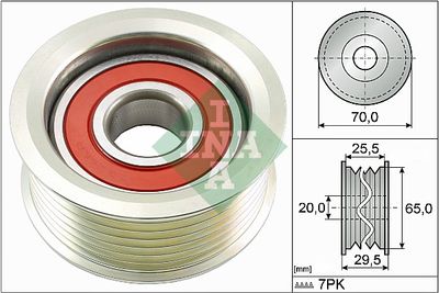 Deflection/Guide Pulley, V-ribbed belt Schaeffler INA 532 0803 10