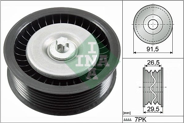 Schaeffler INA 532 0808 10 Deflection/Guide Pulley, V-ribbed belt