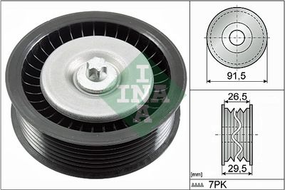 Deflection/Guide Pulley, V-ribbed belt Schaeffler INA 532 0808 10