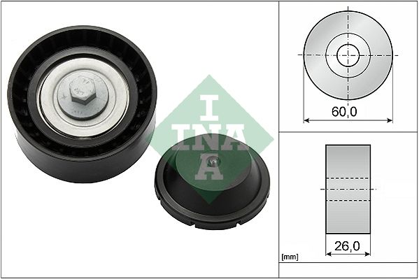 Schaeffler INA 532 0824 10 Deflection/Guide Pulley, V-ribbed belt