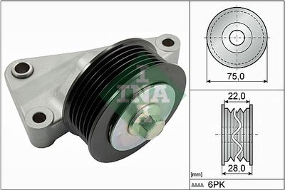 Deflection/Guide Pulley, V-ribbed belt Schaeffler INA 532 0825 10