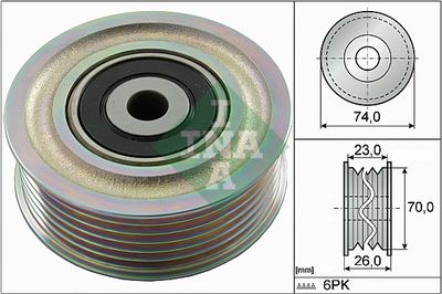 Deflection/Guide Pulley, V-ribbed belt Schaeffler INA 532 0826 10