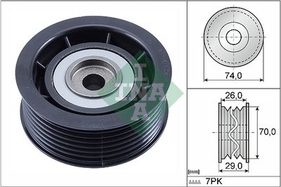 Deflection/Guide Pulley, V-ribbed belt Schaeffler INA 532 0840 10