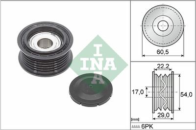 Deflection/Guide Pulley, V-ribbed belt Schaeffler INA 532 0854 10