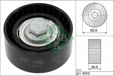 Deflection/Guide Pulley, V-ribbed belt Schaeffler INA 532 0868 10