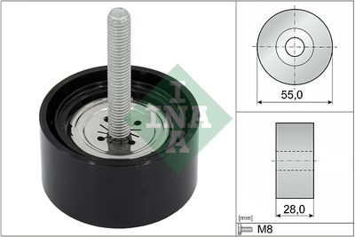 Deflection/Guide Pulley, V-ribbed belt Schaeffler INA 532 0869 10