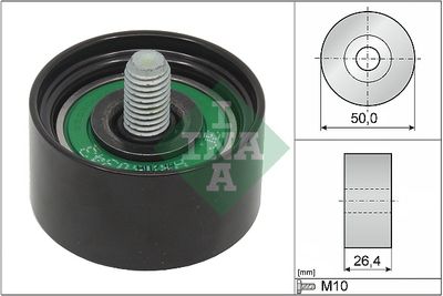 Deflection/Guide Pulley, V-ribbed belt Schaeffler INA 532 0875 10