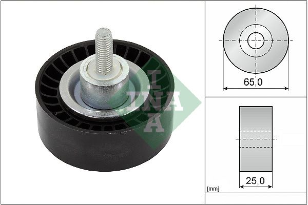 Schaeffler INA 532 0886 10 Deflection/Guide Pulley, V-ribbed belt