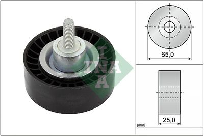 Deflection/Guide Pulley, V-ribbed belt Schaeffler INA 532 0886 10