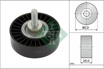 Deflection/Guide Pulley, V-ribbed belt Schaeffler INA 532 0887 10