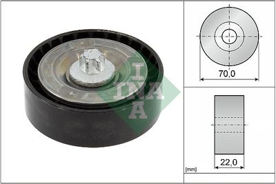 Deflection/Guide Pulley, V-ribbed belt Schaeffler INA 532 0895 10